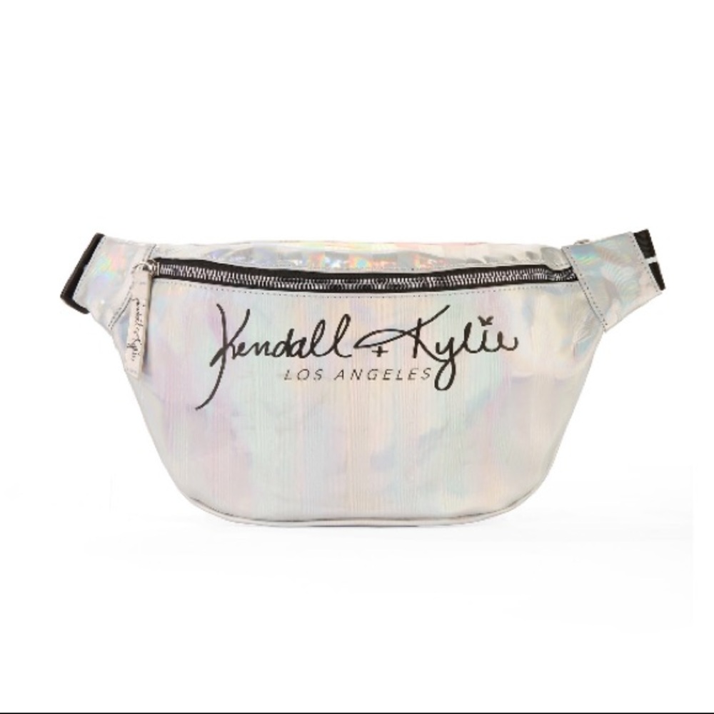 Kendall And Kylie Large Holographic Fanny Pack Bag